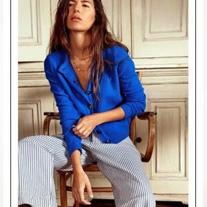 Boden Callie Crochet Trim Cardigan